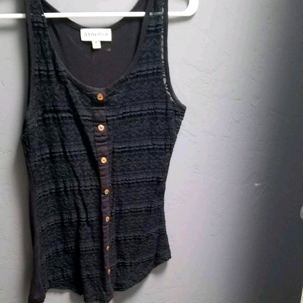 Black tank top